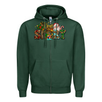 Sports Green true story jesus and mary wıth santa Zipper Hoodie - AdoDesignShop