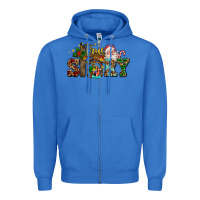 True Royal true story jesus and mary wıth santa Zipper Hoodie - AdoDesignShop