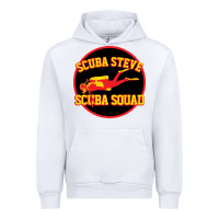 White scuba steve Urban Hoodie - linhVisuals
