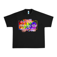Black Always be kind Urban Heavy Tee - FaDigitalArtStudio