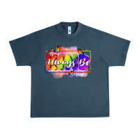 Midnight Navy Always be kind Urban Heavy Tee - FaDigitalArtStudio