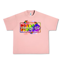 Salmon Always be kind Urban Heavy Tee - FaDigitalArtStudio