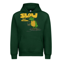Forest Green slow but mellow crazy Urban Hoodie - linhVisuals