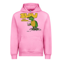 Fuchsia Pink slow but mellow crazy Urban Hoodie - linhVisuals