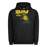 Pigment Black slow but mellow crazy Urban Hoodie - linhVisuals