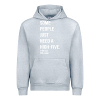 Heather Grey some people need a high five Urban Hoodie - linhVisuals