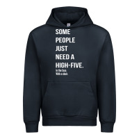 Navy some people need a high five Urban Hoodie - linhVisuals