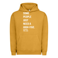 Pigment Peanut Butter some people need a high five Urban Hoodie - linhVisuals