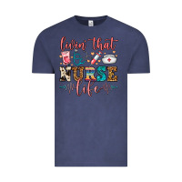 Vintage Denim Livin' That Nurse Life Vintage Tee - FaDigitalArtStudio