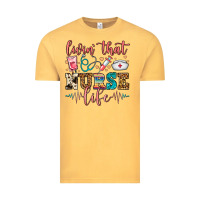 Vintage Mustard Livin' That Nurse Life Vintage Tee - FaDigitalArtStudio