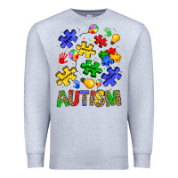 Heather Grey autism Premium Sweatshirt - JahusDesignShop