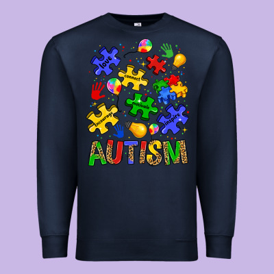Autism Premium Sweatshirt Designed By Jahusdesignshop