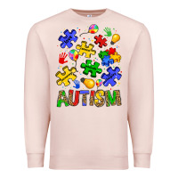 Pale Pink autism Premium Sweatshirt - JahusDesignShop