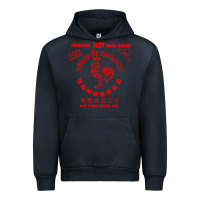 Navy sriracha sauce Urban Hoodie - linhVisuals