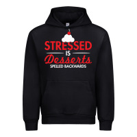 Black stressed is desserts spelled backwards Urban Hoodie - linhVisuals