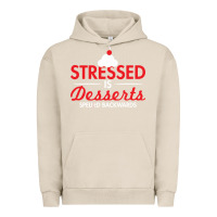 Pigment French Oak stressed is desserts spelled backwards Urban Hoodie - linhVisuals