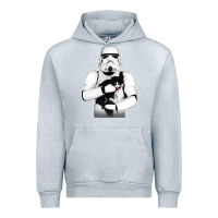 Heather Grey stormtrooper cat Urban Hoodie - linhVisuals