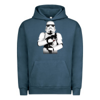 Pigment Midnight Navy stormtrooper cat Urban Hoodie - linhVisuals