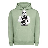 Pigment Oil Green stormtrooper cat Urban Hoodie - linhVisuals