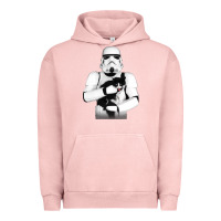 Pigment Salmon stormtrooper cat Urban Hoodie - linhVisuals