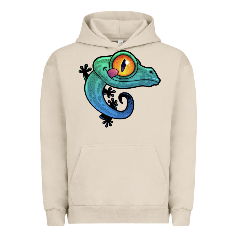 Cute Colorful Cartoon Gecko Urban Hoodie by linhVisuals | Teevron