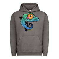Pigment Tornado cute colorful cartoon gecko Urban Hoodie - linhVisuals