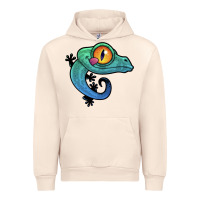 Sandshell cute colorful cartoon gecko Urban Hoodie - linhVisuals