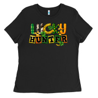 Black Lucky hunter St. Patrick's Day Ladies Tee - CowGirlArtShop