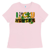 Bubblegum Pink Lucky hunter St. Patrick's Day Ladies Tee - CowGirlArtShop
