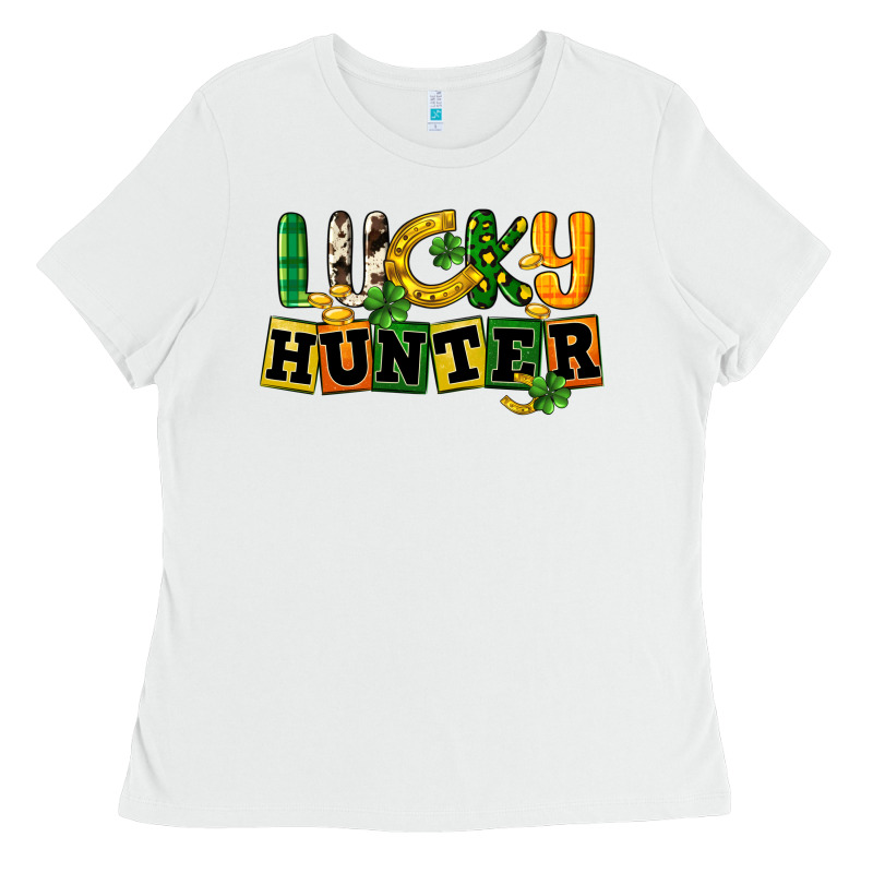 Lucky Hunter St. Patrick's Day Ladies Tee by CowGirlArtShop | Teevron