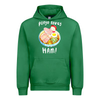 Emerald studio ghibli ponyo loves ham Urban Hoodie - linhVisuals