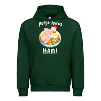 Forest Green studio ghibli ponyo loves ham Urban Hoodie - linhVisuals