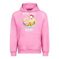 Fuchsia Pink studio ghibli ponyo loves ham Urban Hoodie - linhVisuals
