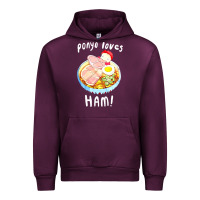Mauve Wine studio ghibli ponyo loves ham Urban Hoodie - linhVisuals