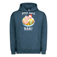 Pigment Midnight Navy studio ghibli ponyo loves ham Urban Hoodie - linhVisuals