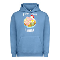 Pigment Pebble Blue studio ghibli ponyo loves ham Urban Hoodie - linhVisuals