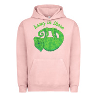 Pigment Salmon hang in there magical chameleon Urban Hoodie - linhVisuals