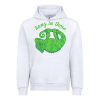 White hang in there magical chameleon Urban Hoodie - linhVisuals