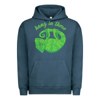 Pigment Midnight Navy hang in there magical chameleon Urban Hoodie - linhVisuals