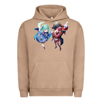 Pigment Burro Houshou Marine and Uruha Rushia Urban Hoodie - linhVisuals