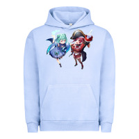 Pigment Grape Ice Houshou Marine and Uruha Rushia Urban Hoodie - linhVisuals