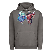 Pigment Tornado Houshou Marine and Uruha Rushia Urban Hoodie - linhVisuals