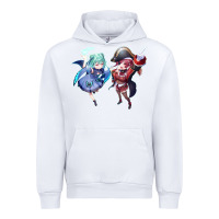 White Houshou Marine and Uruha Rushia Urban Hoodie - linhVisuals