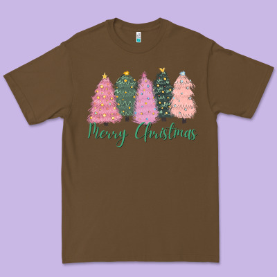 Merry Christmas Trees Premium Tee Designed By Cowgirlartshop