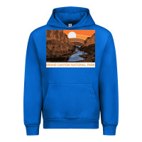 Cobalt vintage grand canyon national park retro colorado river 80s Urban Hoodie - linhVisuals