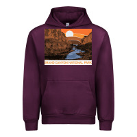 Mauve Wine vintage grand canyon national park retro colorado river 80s Urban Hoodie - linhVisuals