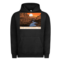 Pigment Black vintage grand canyon national park retro colorado river 80s Urban Hoodie - linhVisuals