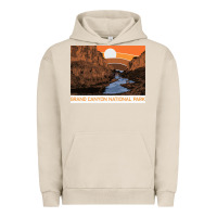 Pigment French Oak vintage grand canyon national park retro colorado river 80s Urban Hoodie - linhVisuals