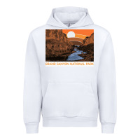 White vintage grand canyon national park retro colorado river 80s Urban Hoodie - linhVisuals