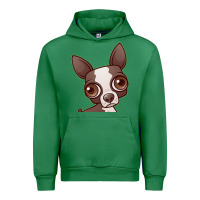 Emerald zippy the boston terrier Urban Hoodie - linhVisuals